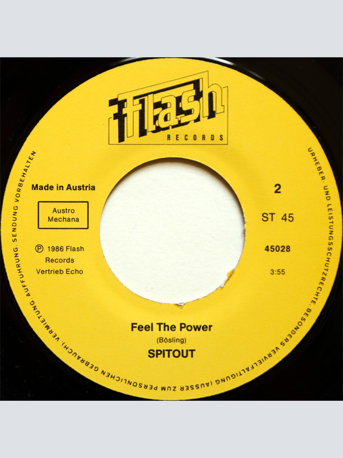 Vinyl / Spitout (2) - When The Day Has Gone