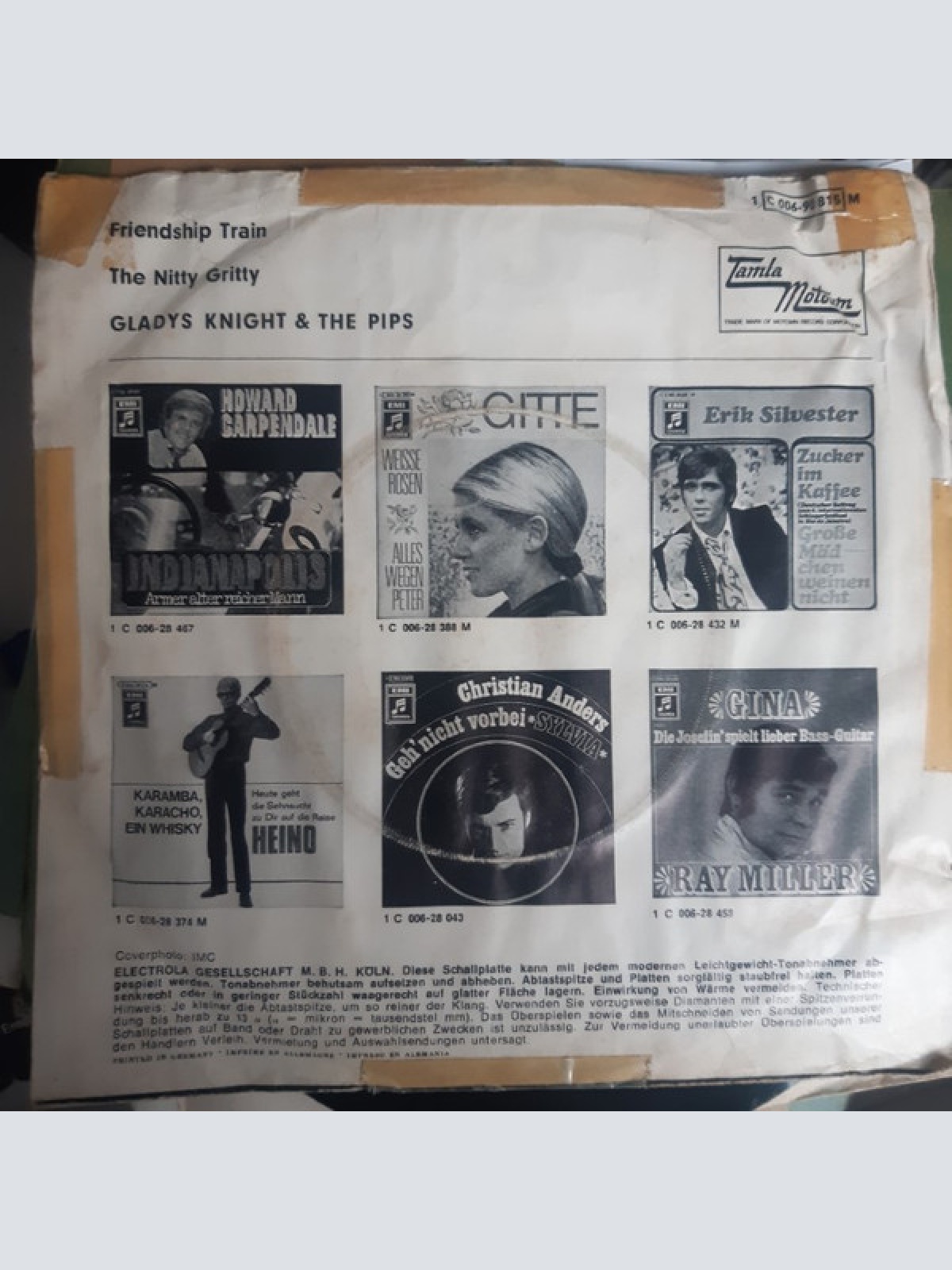 Vinyl / Gladys Knight And The Pips - Friendship Train / The Nitty Gritty