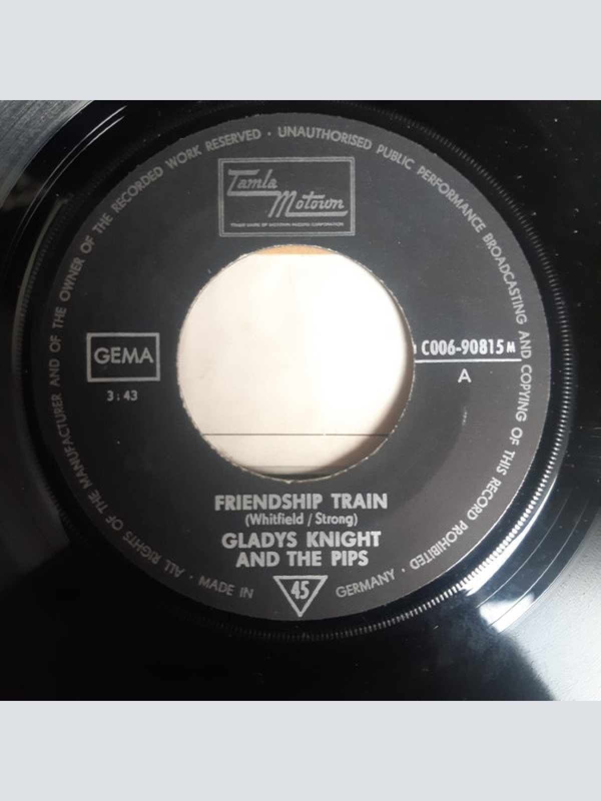 Vinyl / Gladys Knight And The Pips - Friendship Train / The Nitty Gritty