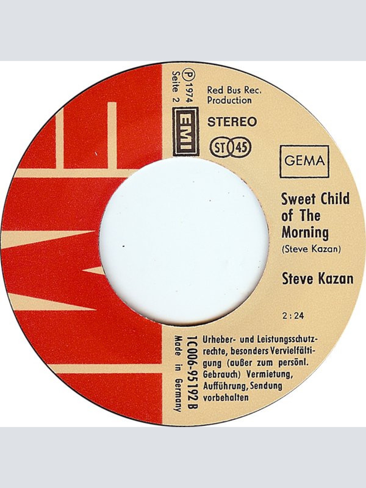 Vinyl / Steve Kazan - Smile On