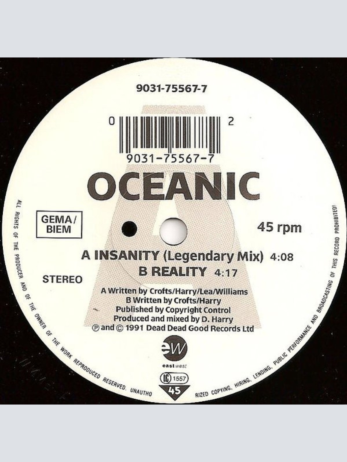 Vinyl / Oceanic - Insanity