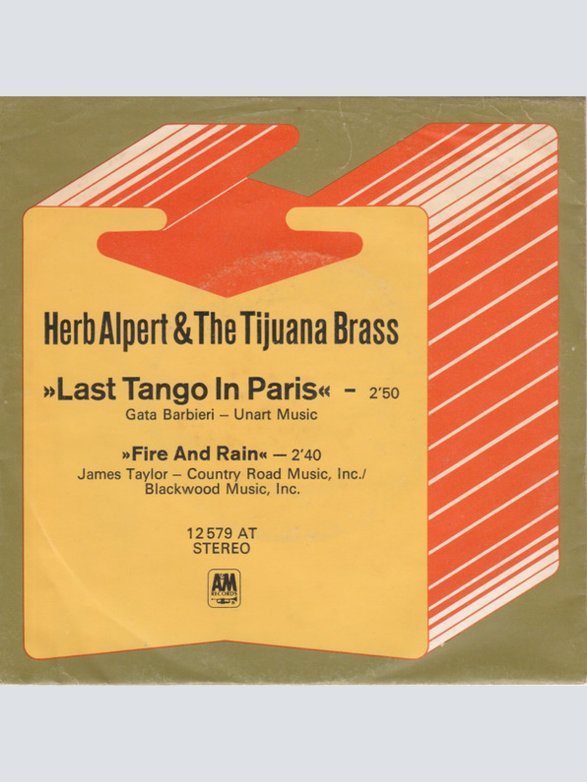 Vinyl / Herb Alpert & The Tijuana Brass - Last Tango In Paris