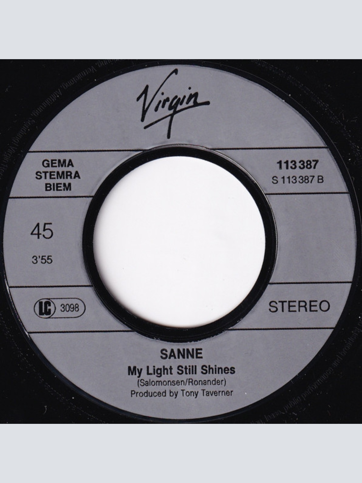 Vinyl / Sanne* - Love Is Gonna Call