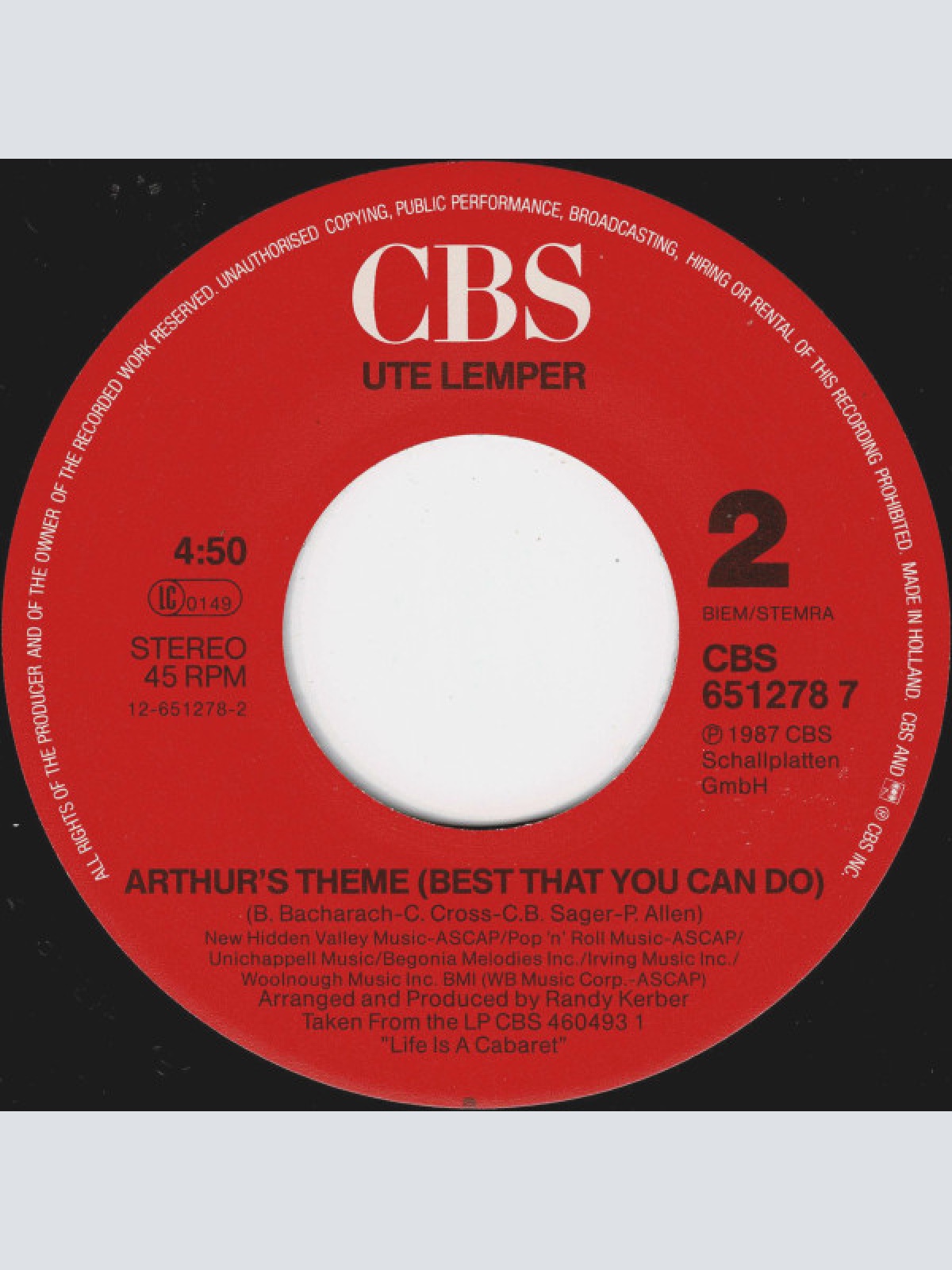 Vinyl / Ute Lemper - Miss Celie's Blues (Sister)