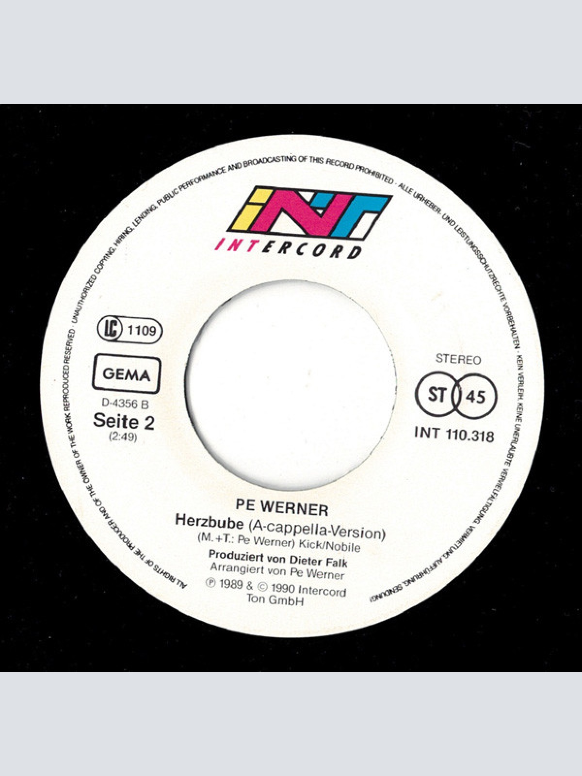 Vinyl / Pe Werner - Herzbube