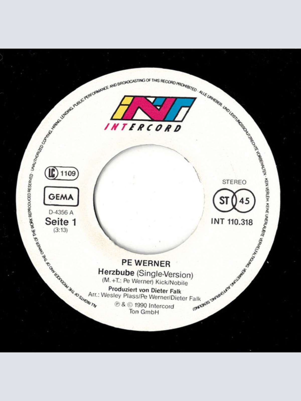 Vinyl / Pe Werner - Herzbube