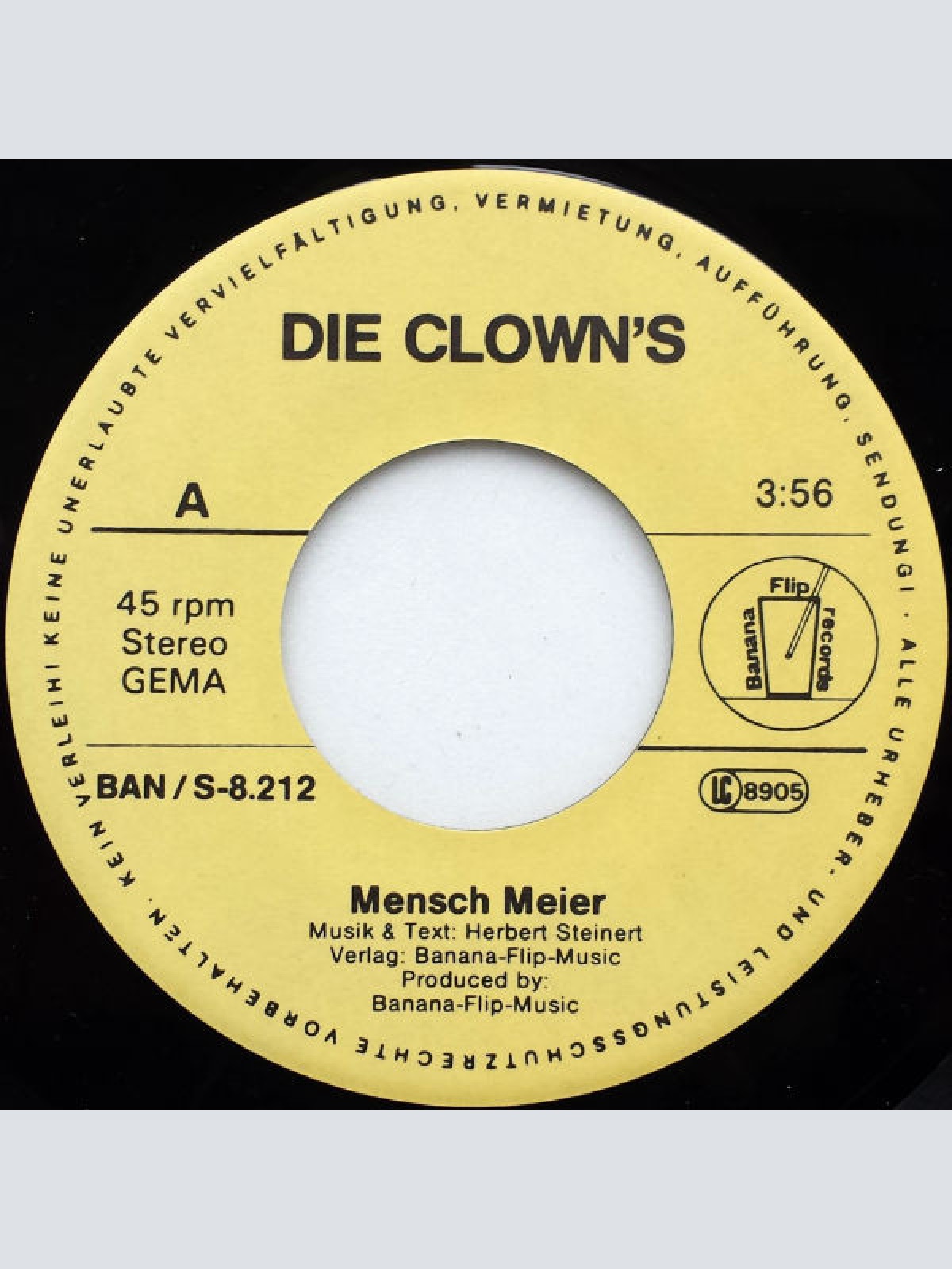 Vinyl / Die Clown's - Mensch Meier!