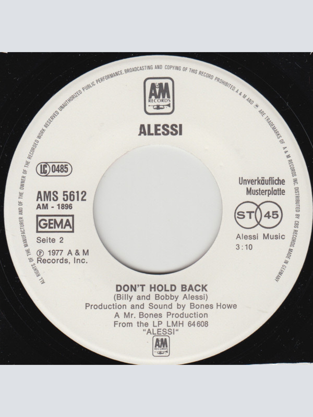 Vinyl / The Alessi Brothers* - Sad Songs