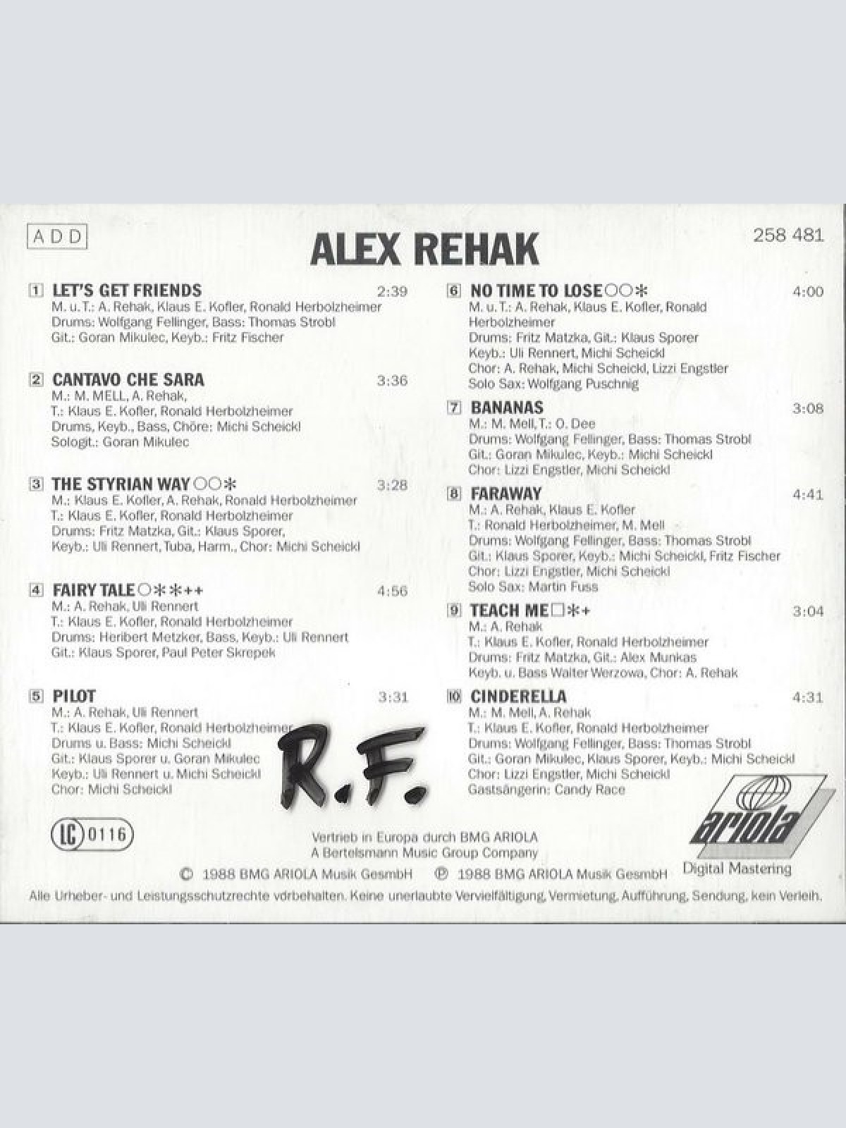 CD / Alex Rehak - Alex Rehak