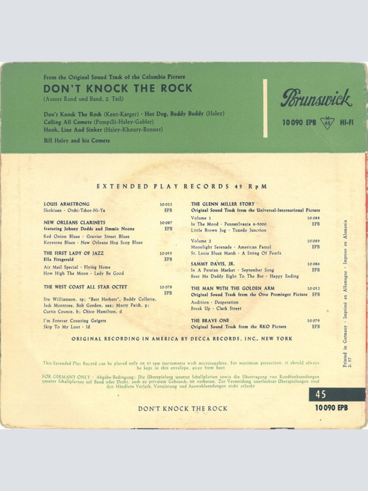 Vinyl / Bill Haley And His Comets - Don't Knock The Rock