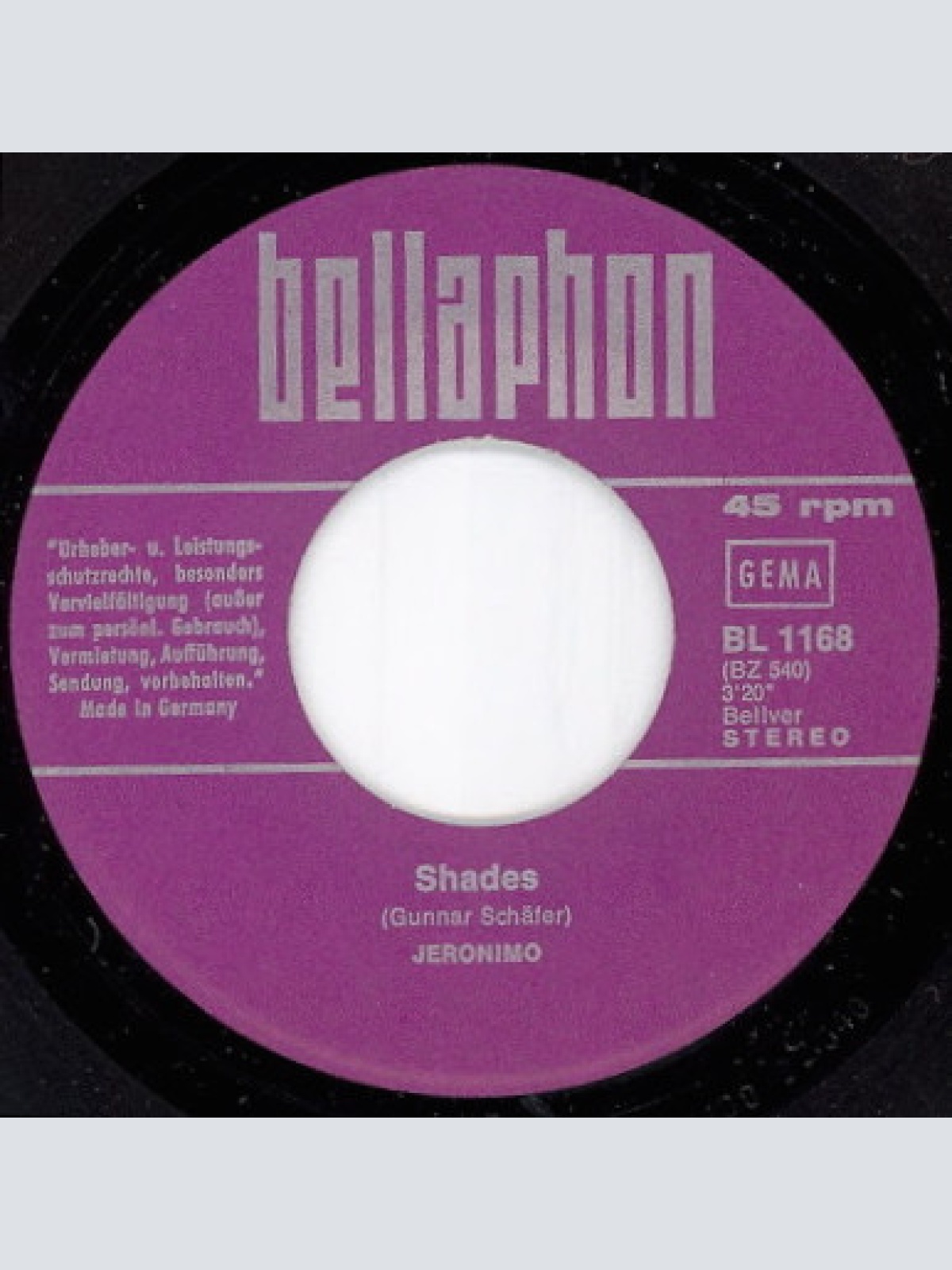 Vinyl / Jeronimo (2) - Understanding / Shades