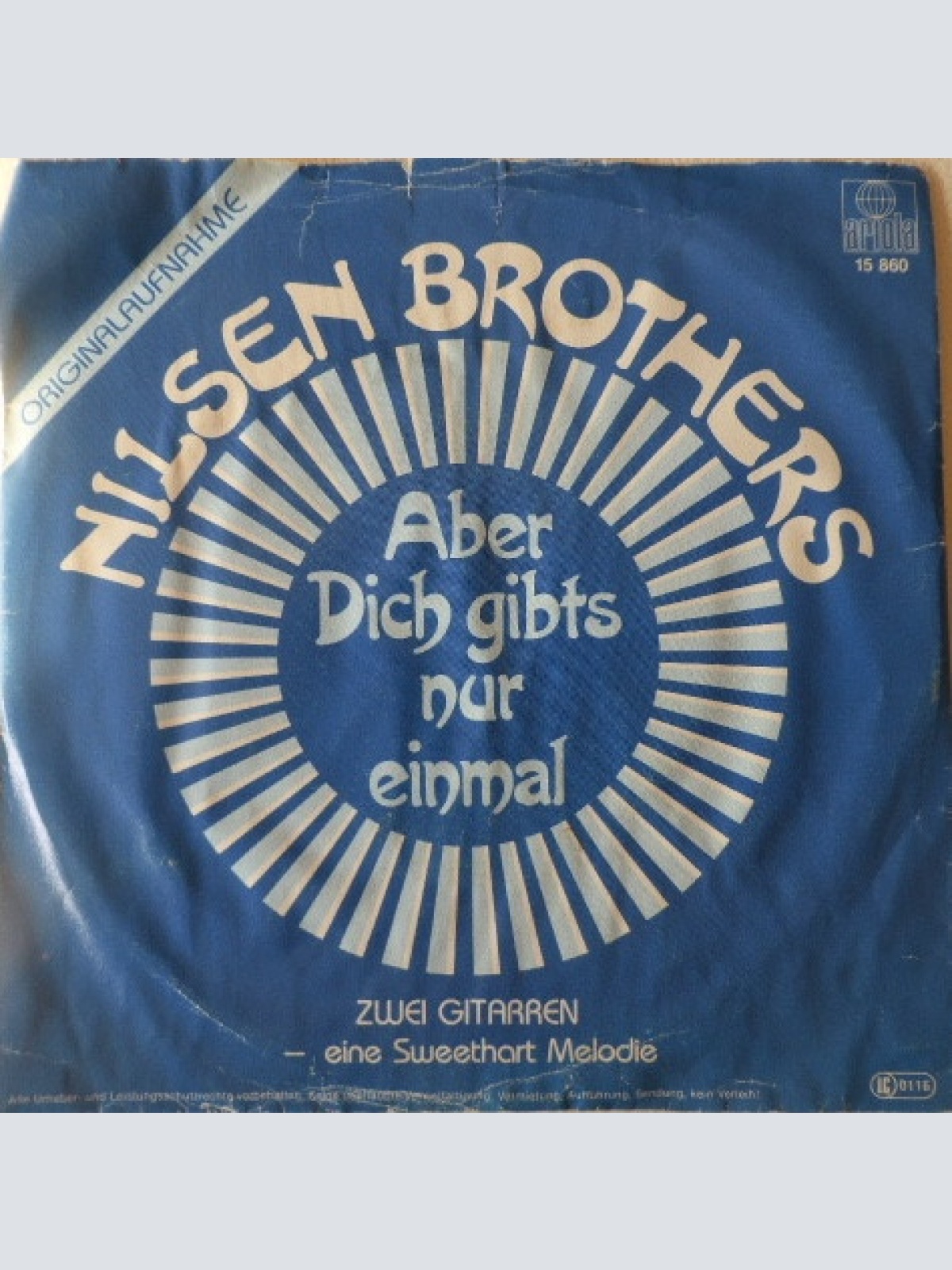 Vinyl / Die Nilsen Brothers - Aber Dich Gibt's Nur Einmal Für Mich