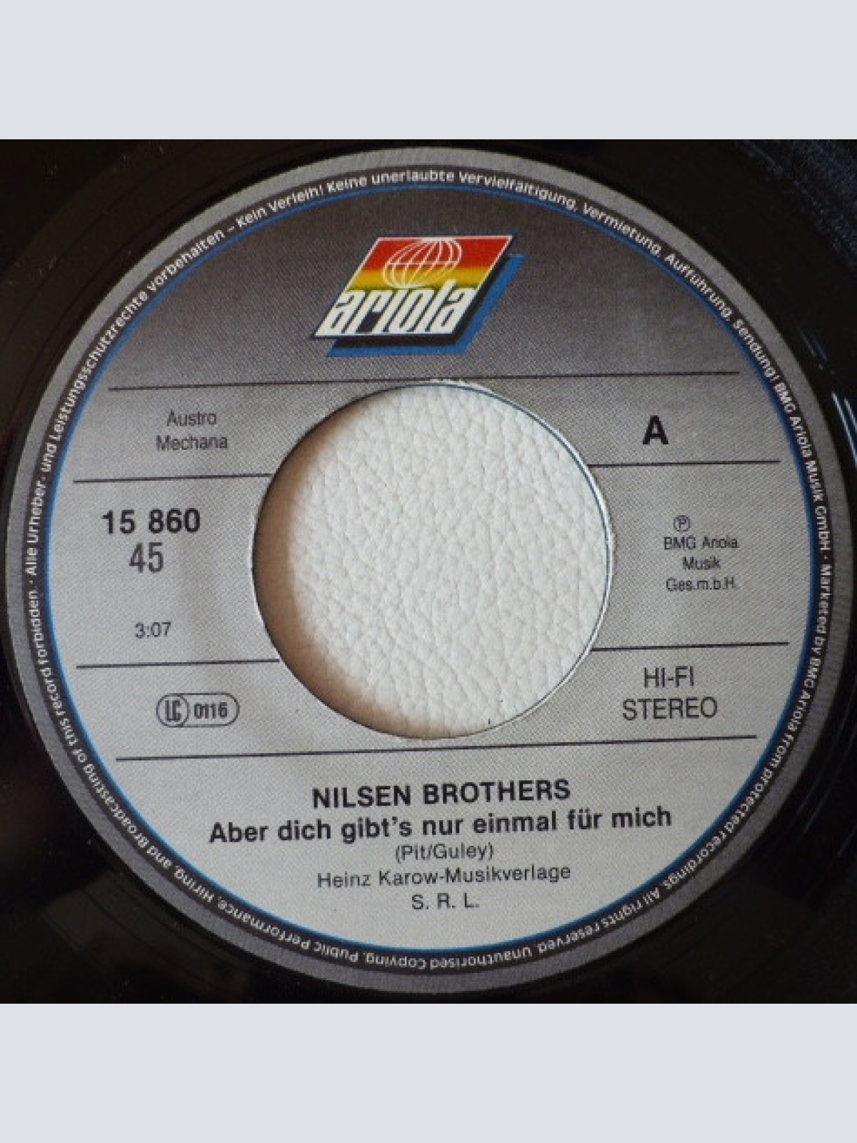 Vinyl / Die Nilsen Brothers - Aber Dich Gibt's Nur Einmal Für Mich
