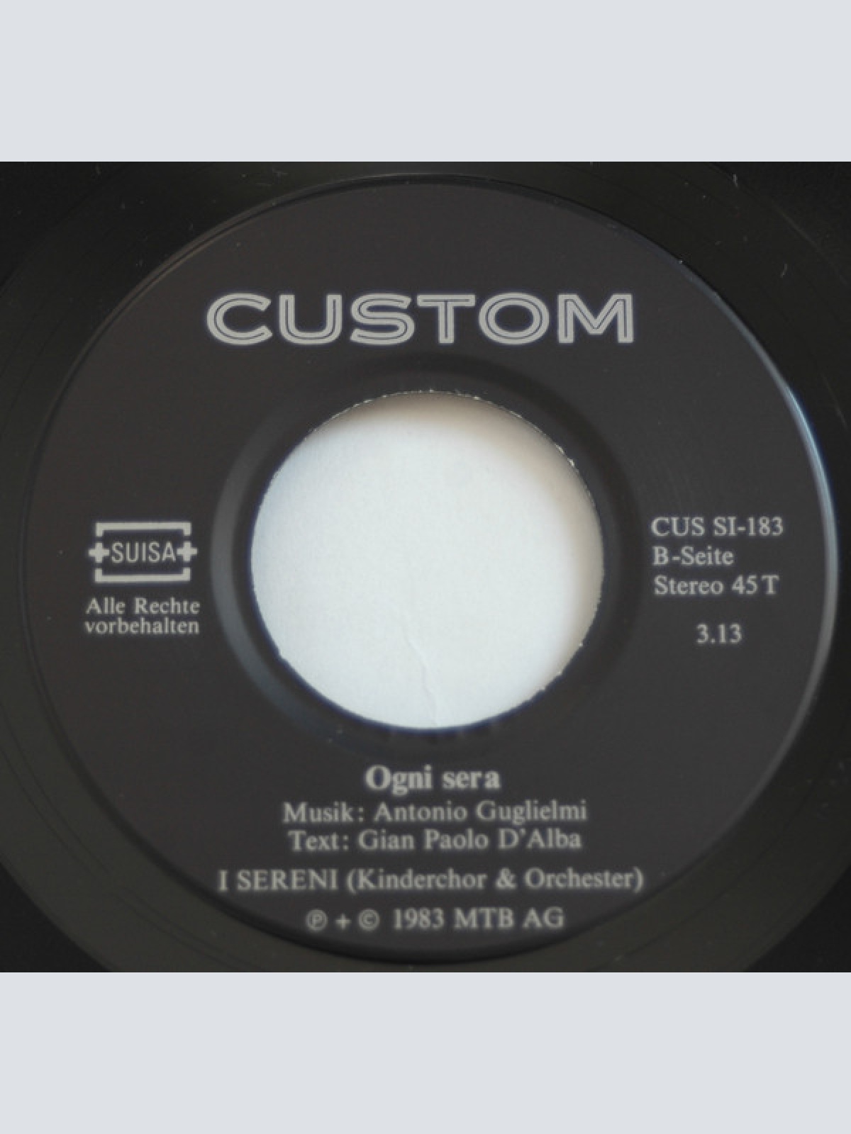 Vinyl / I Sereni - Giorni Di Sposi (Ave Maria) / Ogni Sera