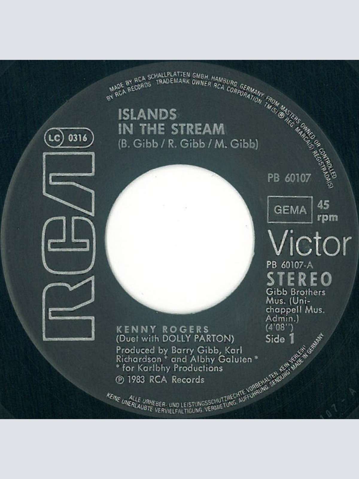 Vinyl / Kenny Rogers Duet With Dolly Parton - Islands In The Stream