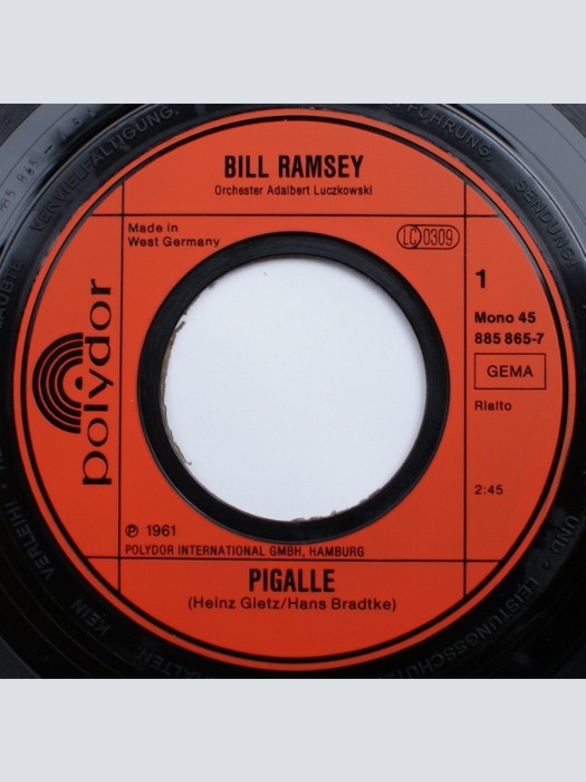 Vinyl / Bill Ramsey - Pigalle
