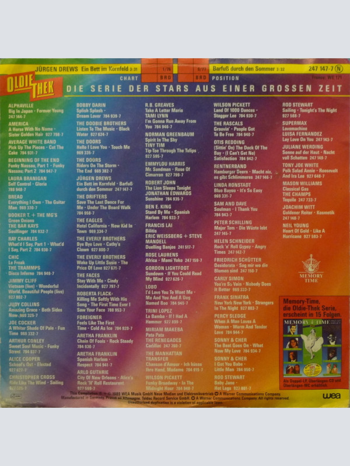 Vinyl / Jürgen Drews - Ein Bett Im Kornfeld / Barfuß Durch Den Sommer