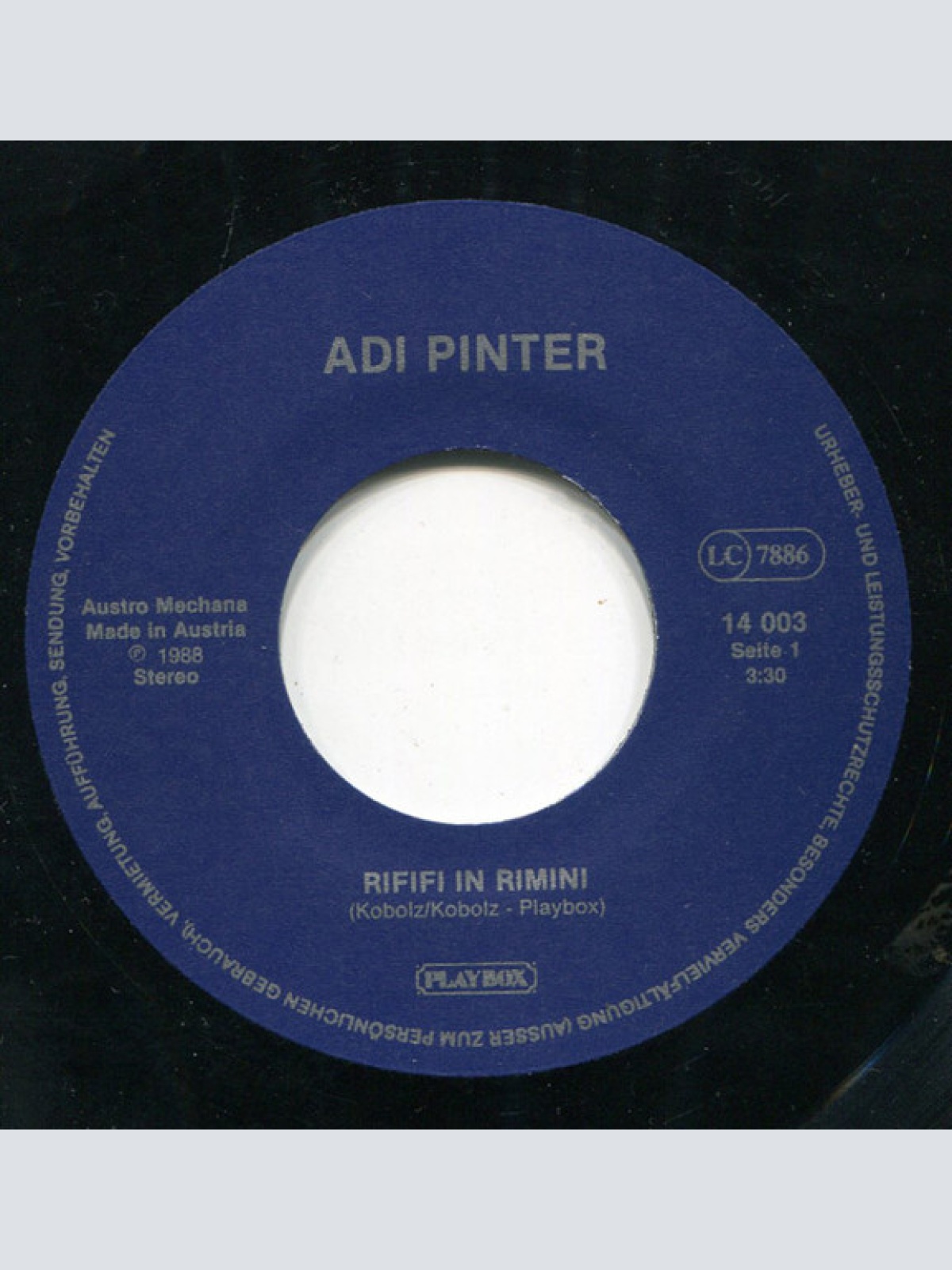 Vinyl / Adi Pinter - Rififi In Rimini