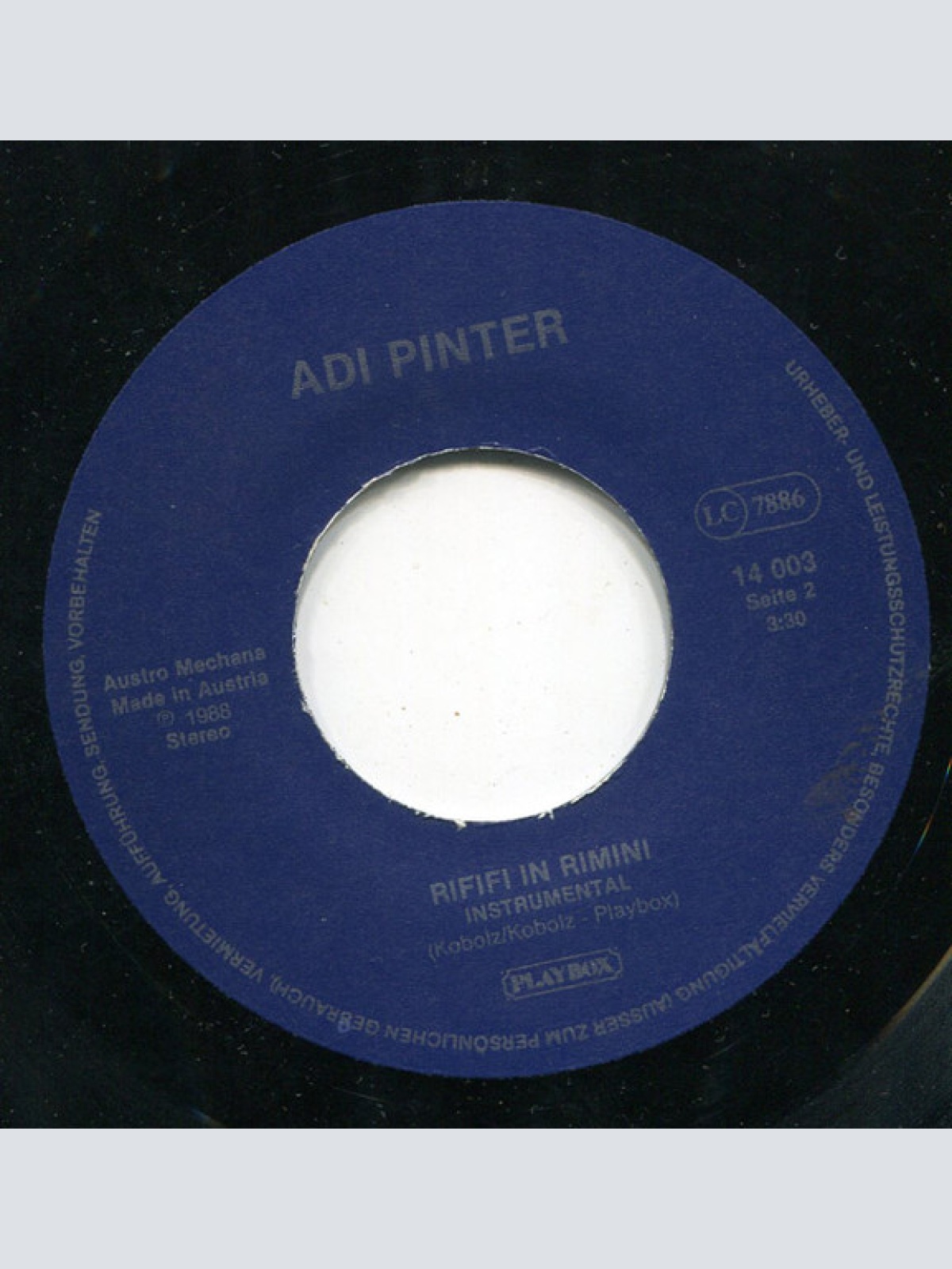 Vinyl / Adi Pinter - Rififi In Rimini