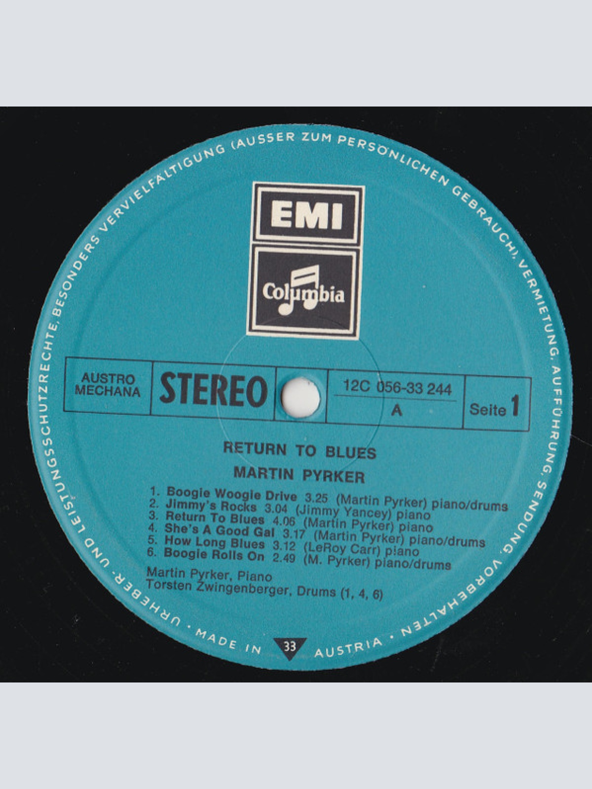 Vinyl / Martin Pyrker - Return To Blues