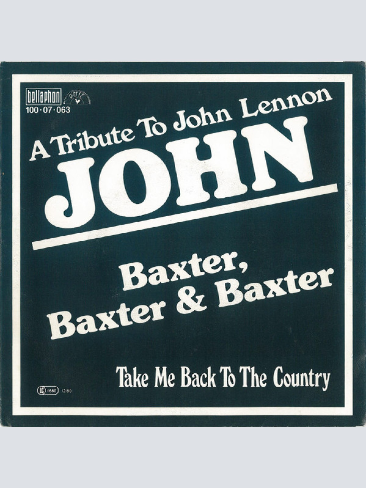 Vinyl / Baxter, Baxter & Baxter - John (A Tribute To John Lennon)