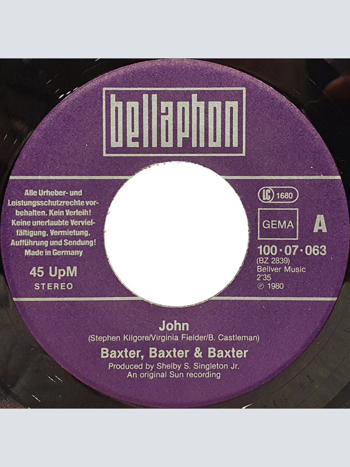 Vinyl / Baxter, Baxter & Baxter - John (A Tribute To John Lennon)