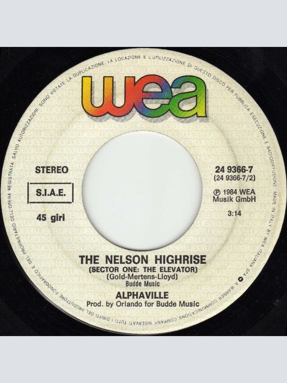 Vinyl / Alphaville - Sounds Like A Melody