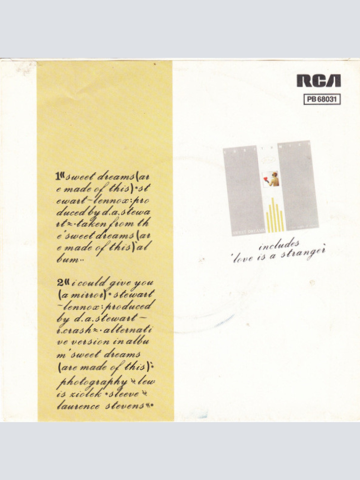 Vinyl / Eurythmics - Sweet Dreams (Are Made Of This)