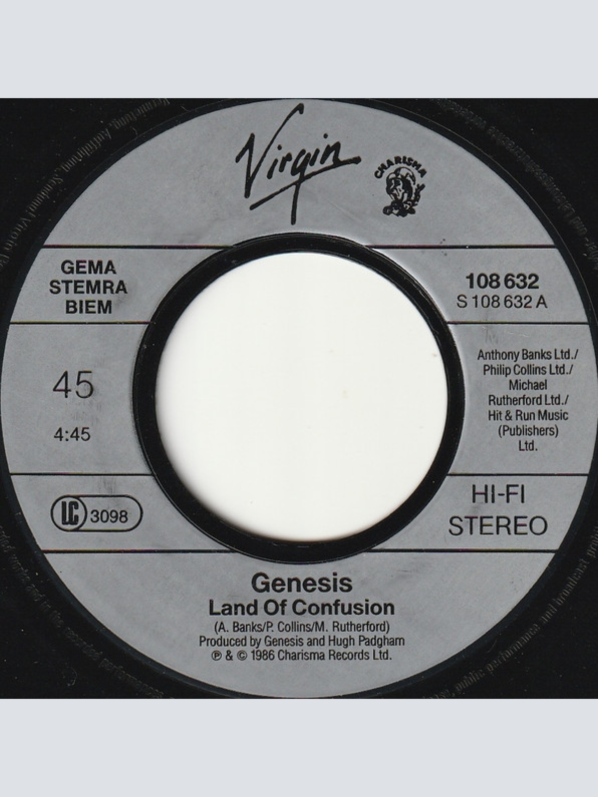 Vinyl / Genesis - Land Of Confusion