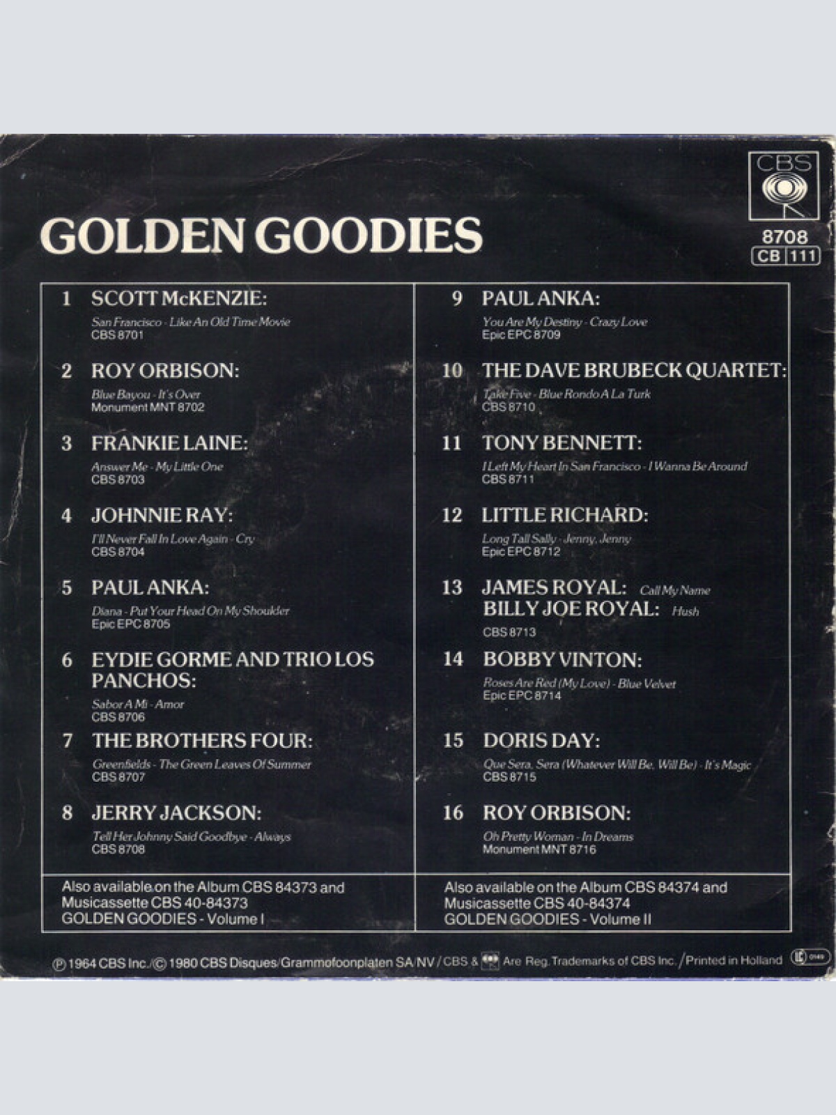 Vinyl / Jerry Jackson - Tell Her Johnny Said Goodbye / Always