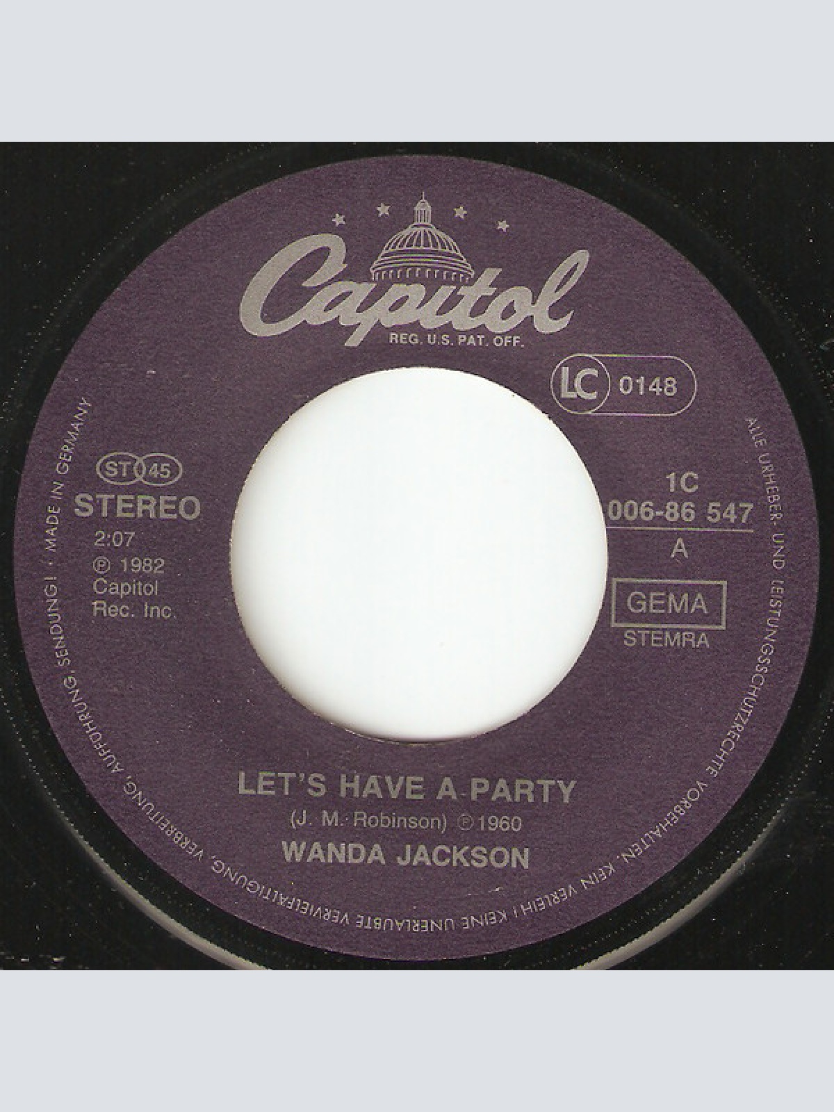Vinyl / Wanda Jackson - Let's Have A Party / Long Tall Sally