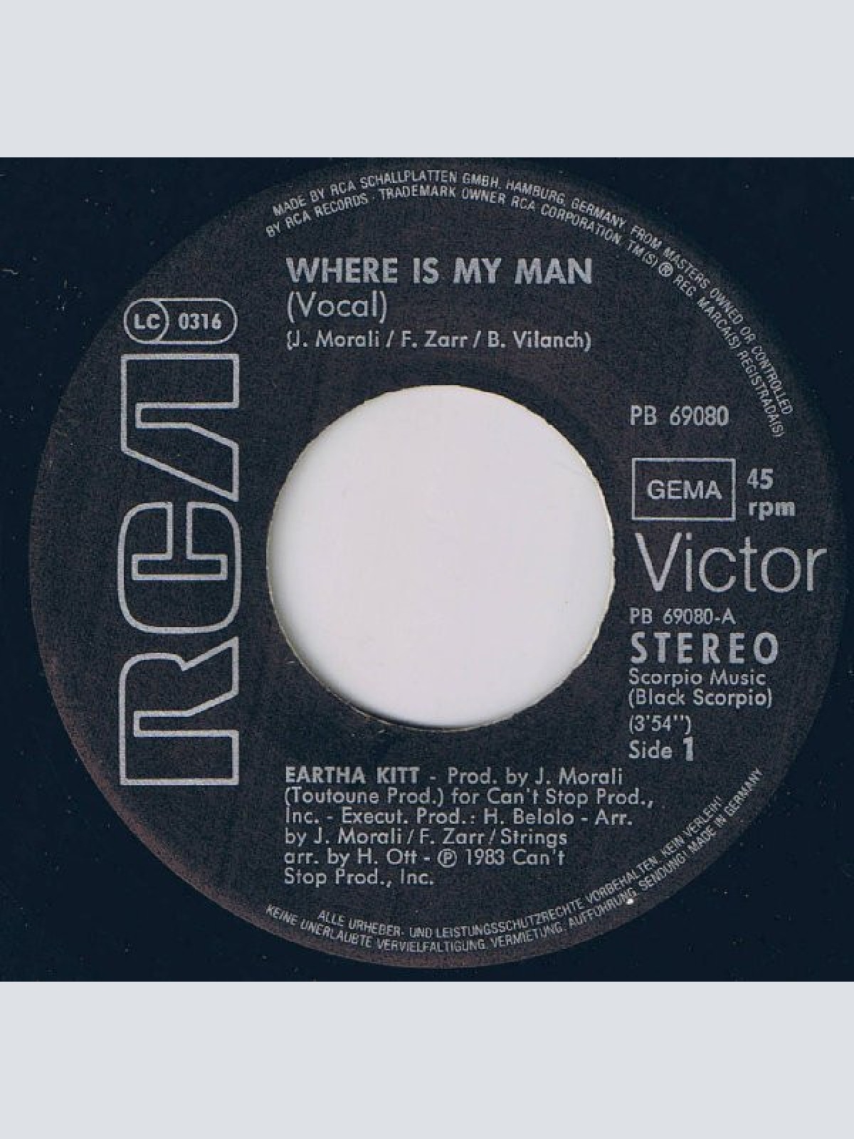 Vinyl / Eartha Kitt - Where Is My Man