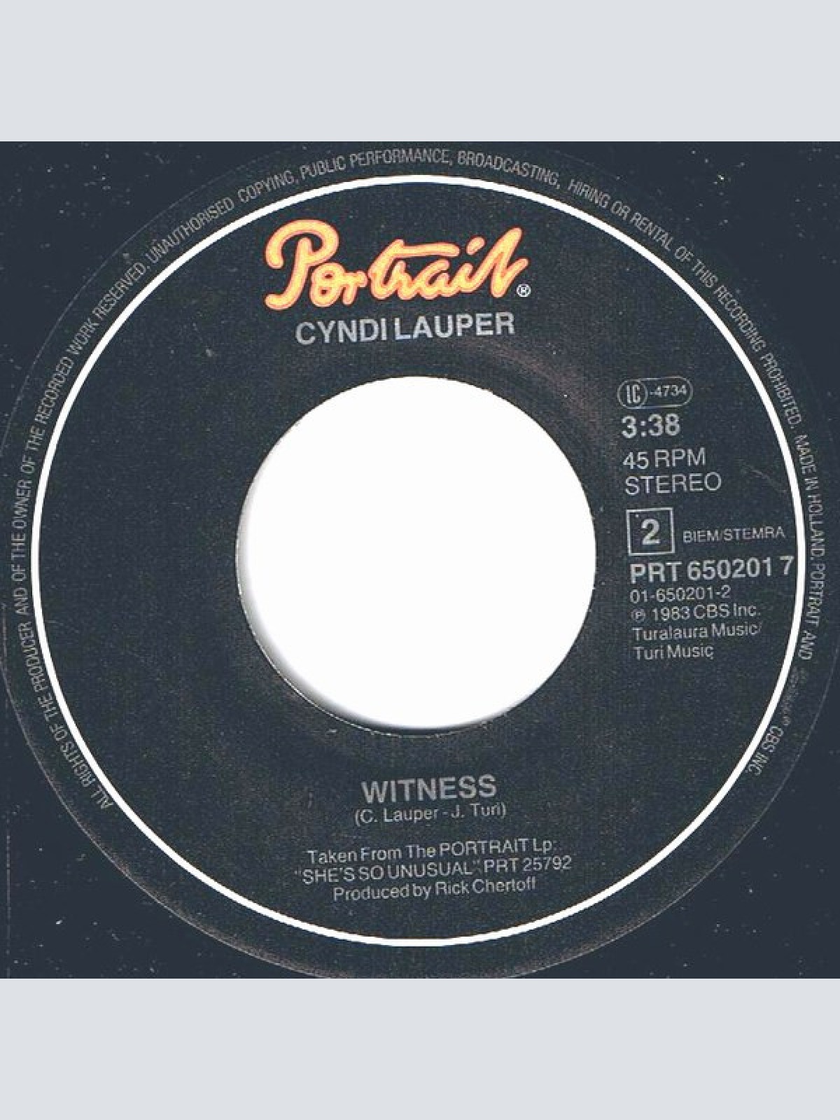 Vinyl / Cyndi Lauper - Change Of Heart