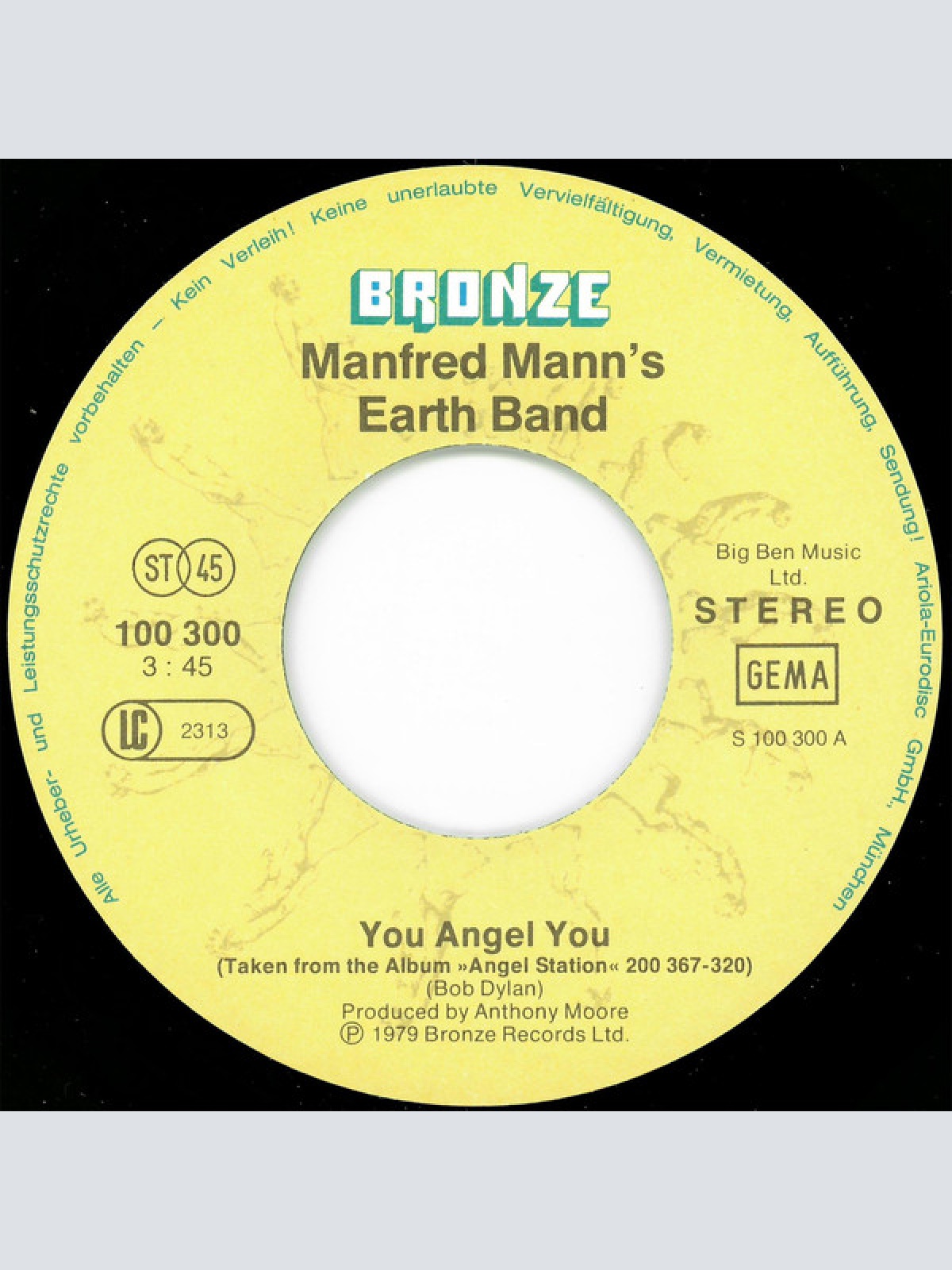 Vinyl / Manfred Mann's Earth Band - You Angel You