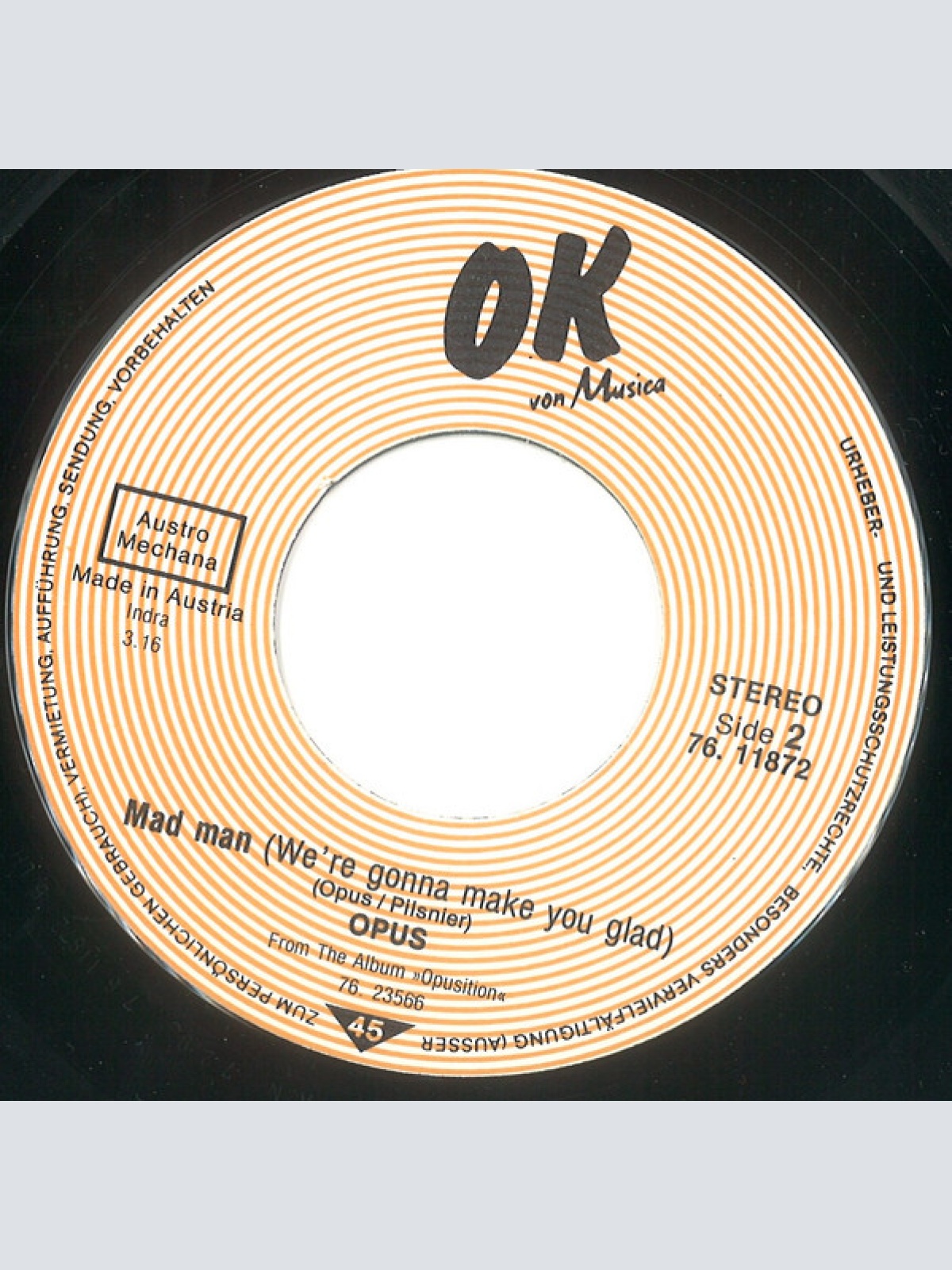 Vinyl / Opus - Angie