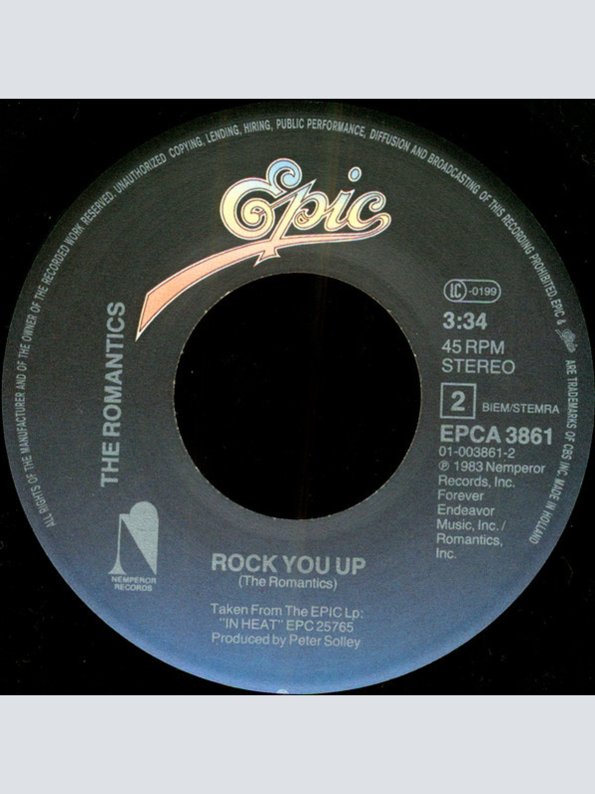 Vinyl / The Romantics - Talking In Your Sleep