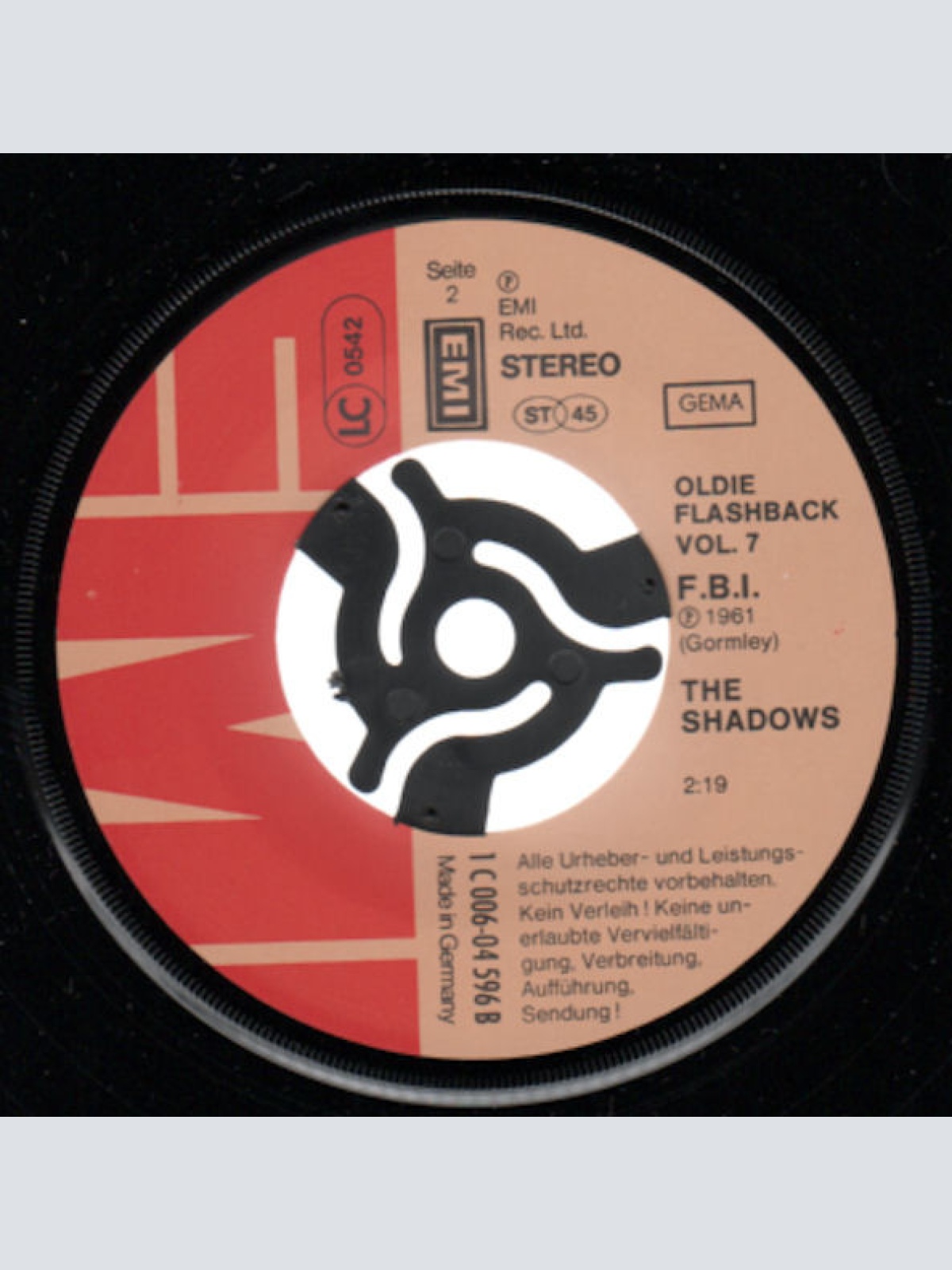 Vinyl / The Shadows - Apache / FBI