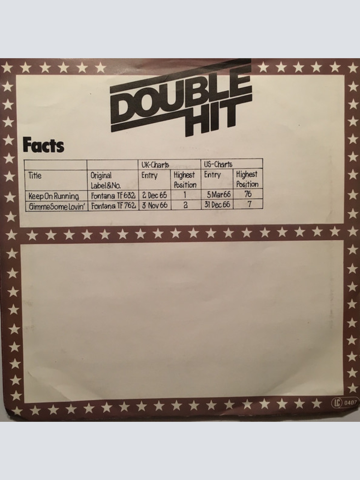 Vinyl / Spencer Davis Group* - Gimme Some Lovin' / Keep On Running