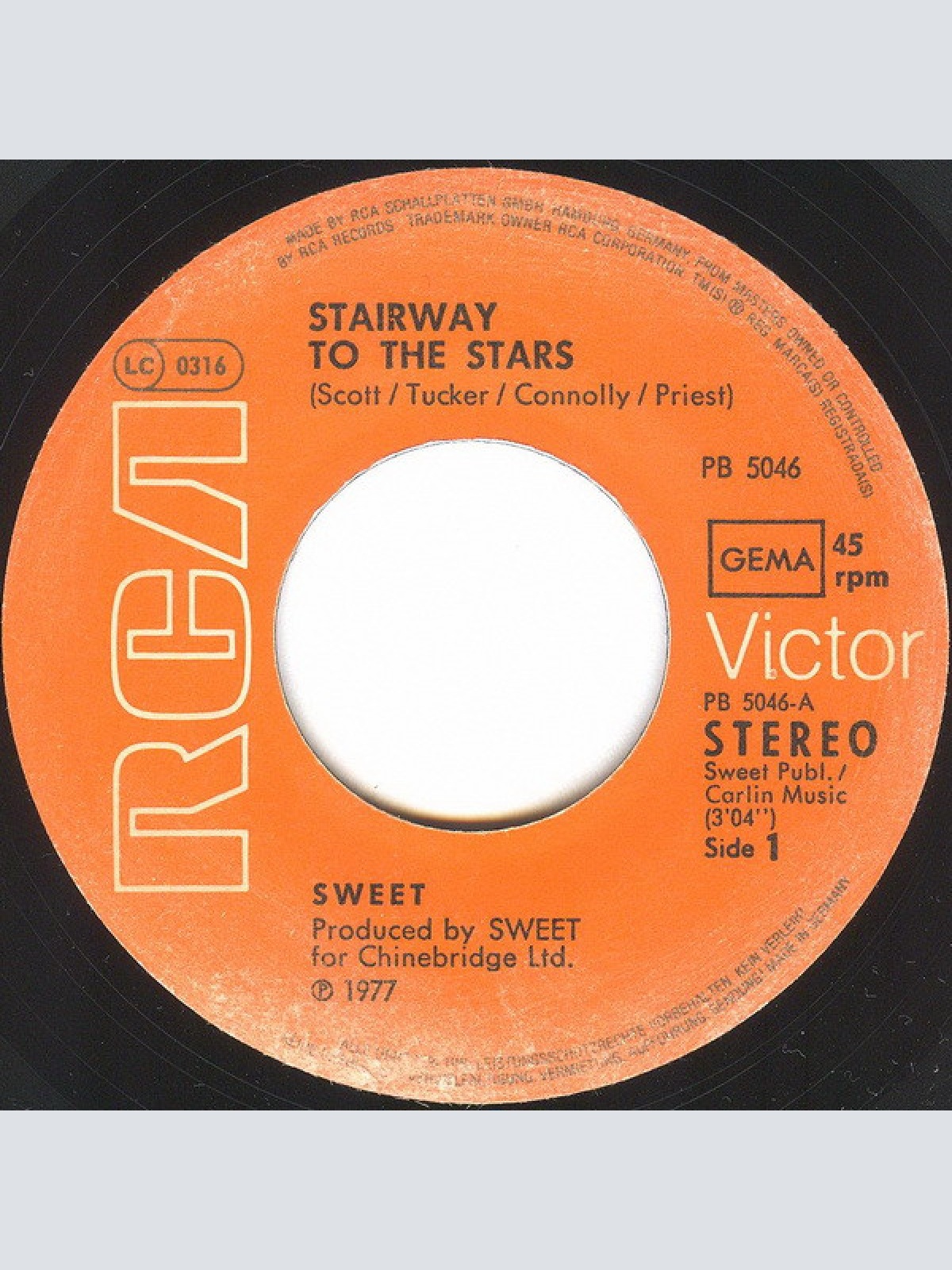 Vinyl / Sweet* - Stairway To The Stars