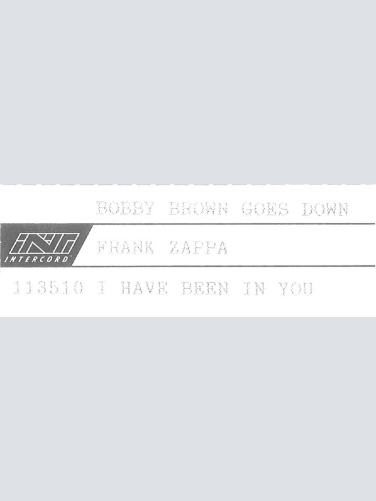 Vinyl / Frank Zappa - Bobby Brown