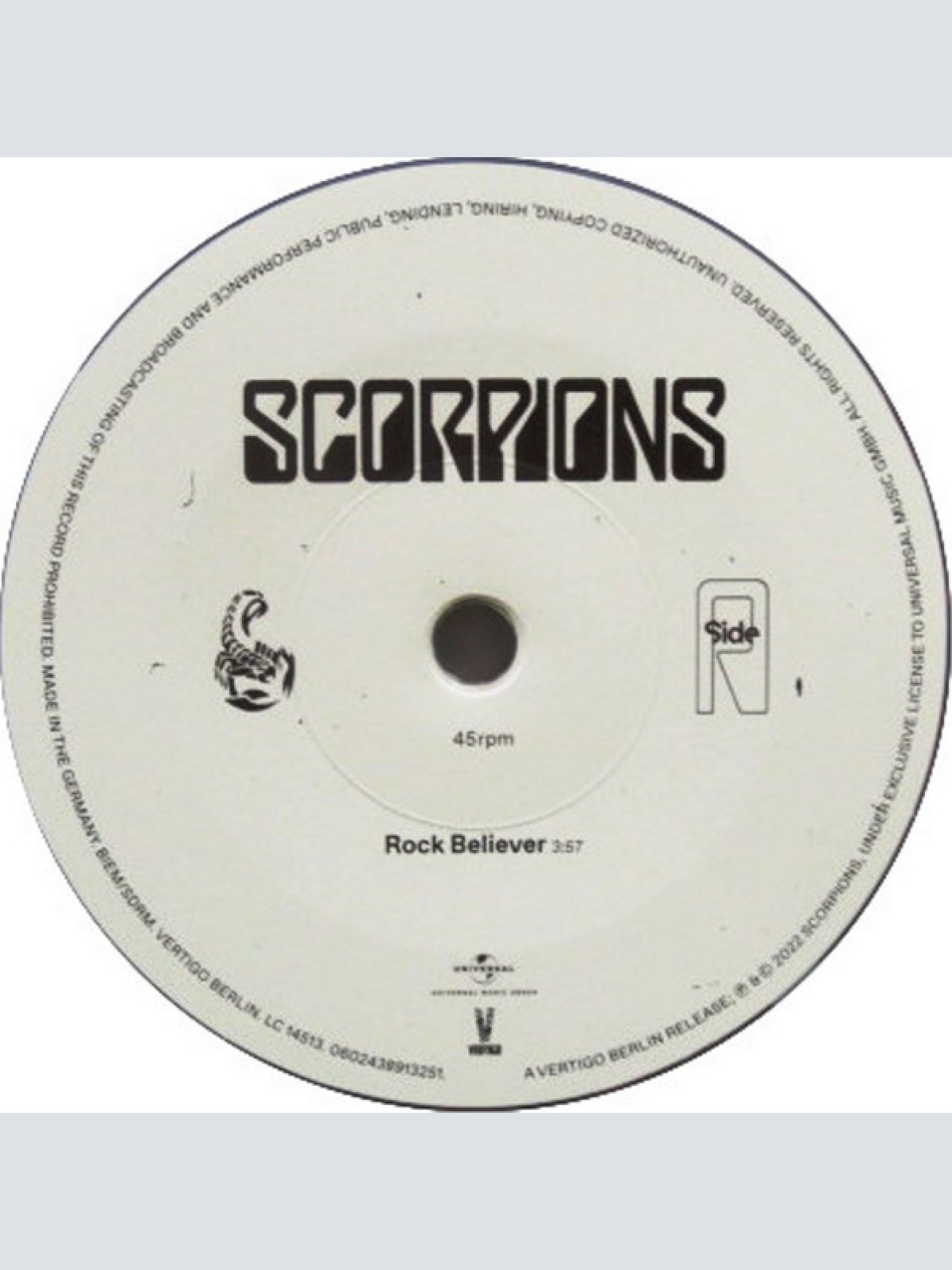 Vinyl / Scorpions - Rock Believer