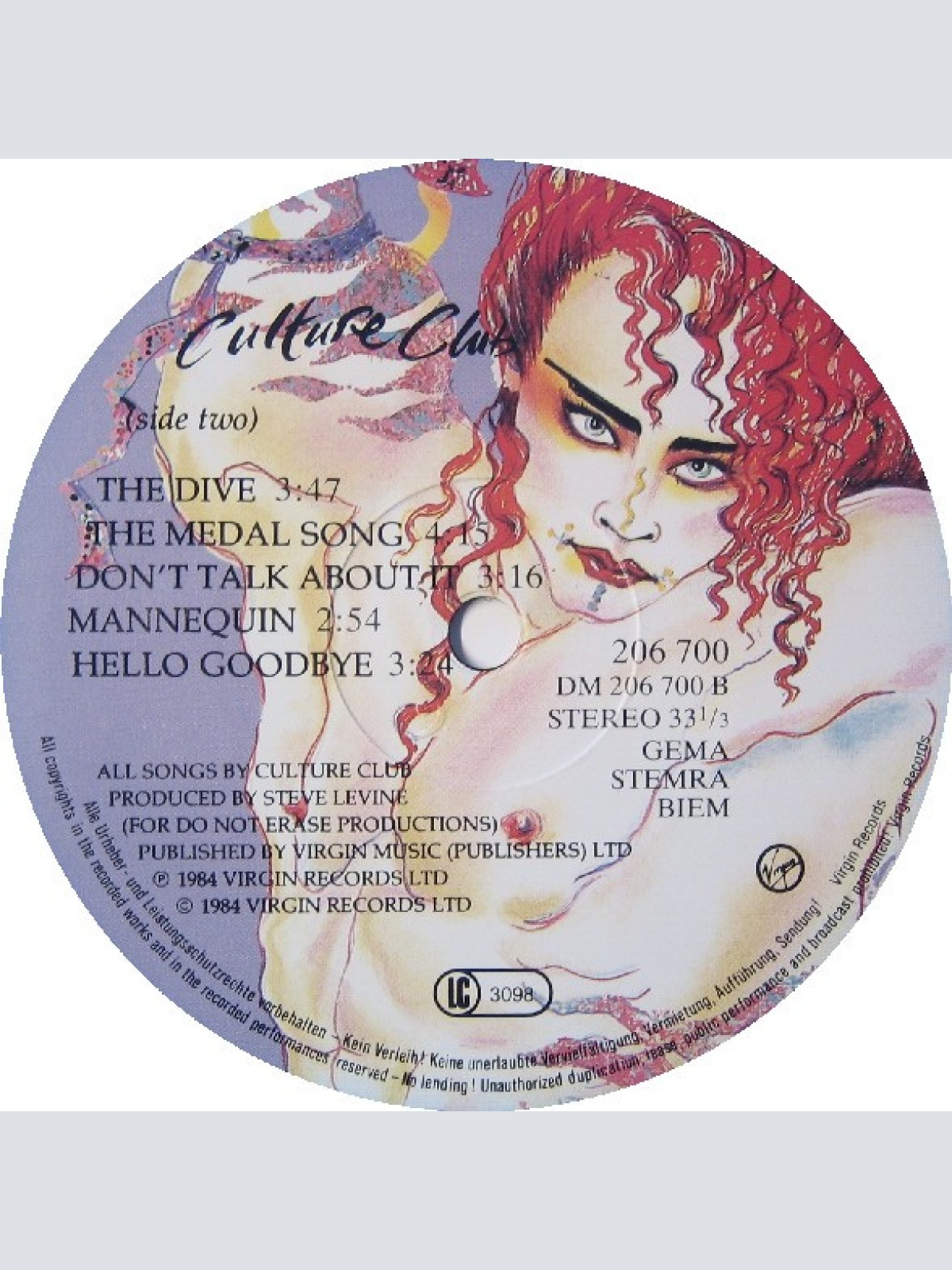 Vinyl / Culture Club - Waking Up With The House On Fire