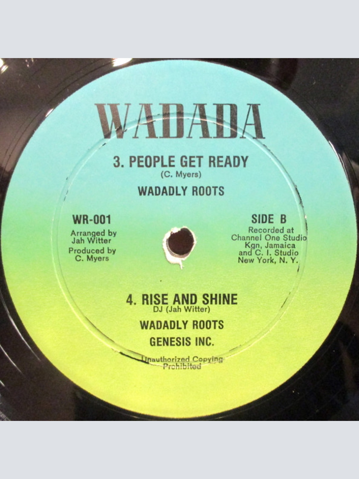 Vinyl / Wadadly Roots, Jah Witter - She Never Knew / People Get Ready
