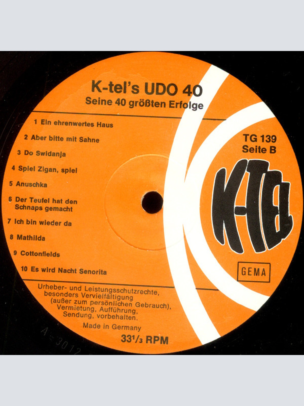 Vinyl / Udo Jürgens - Udo 40 - Seine 40 Größten Erfolge