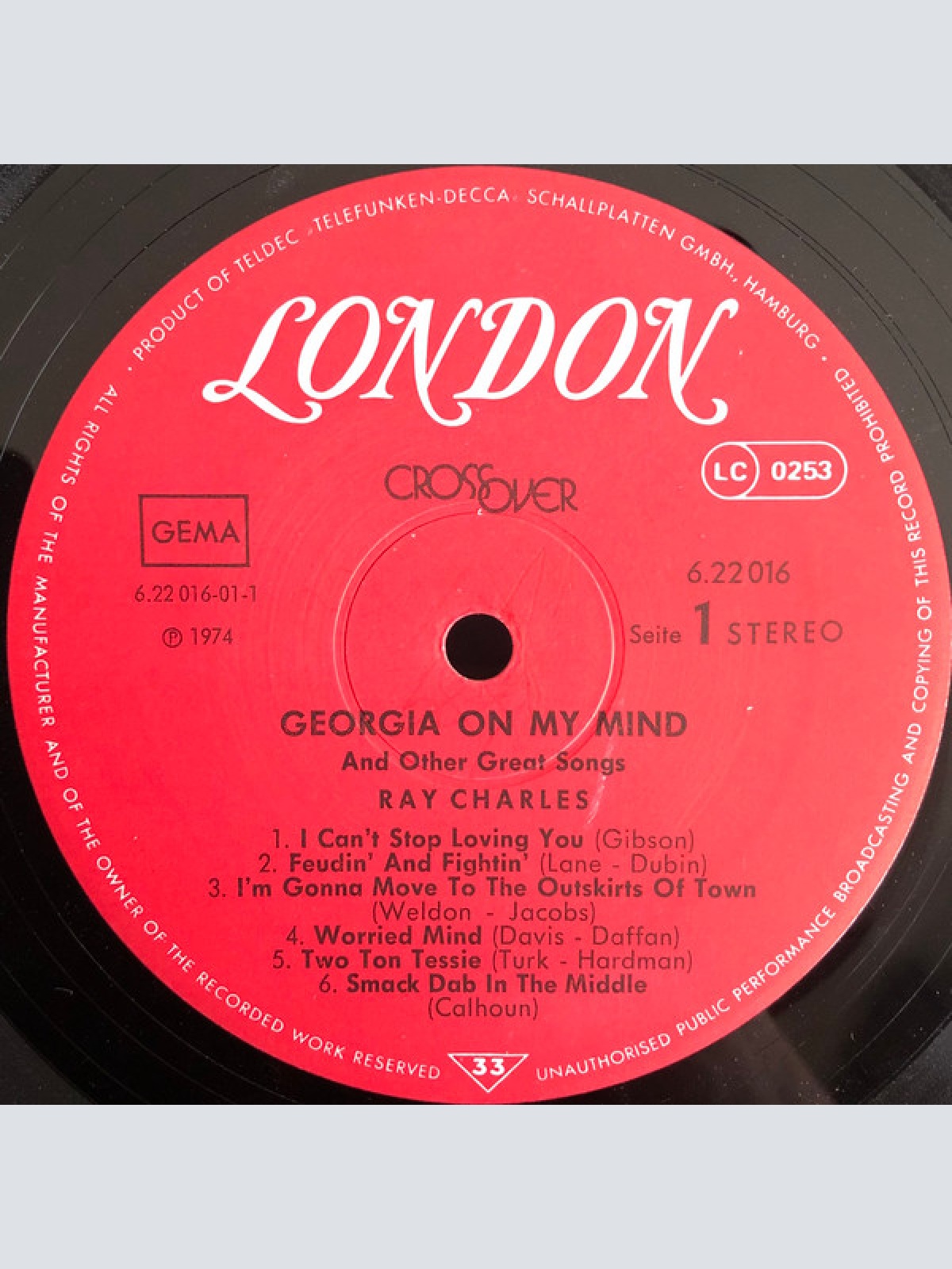 Vinyl / Ray Charles - Georgia On My Mind And Other Great Songs