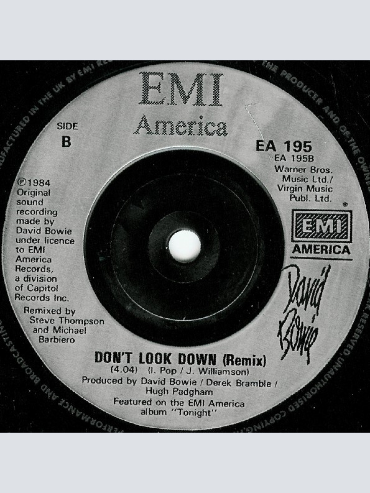 Vinyl / David Bowie - Loving The Alien (Re-mixed Version)