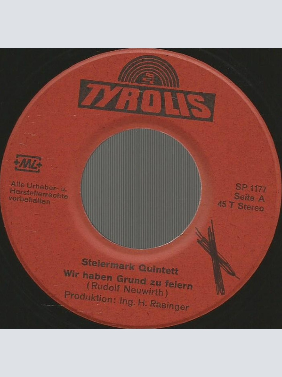 Vinyl / Orig. Steiermark Quintett - Wir Haben Grund Zu Feiern