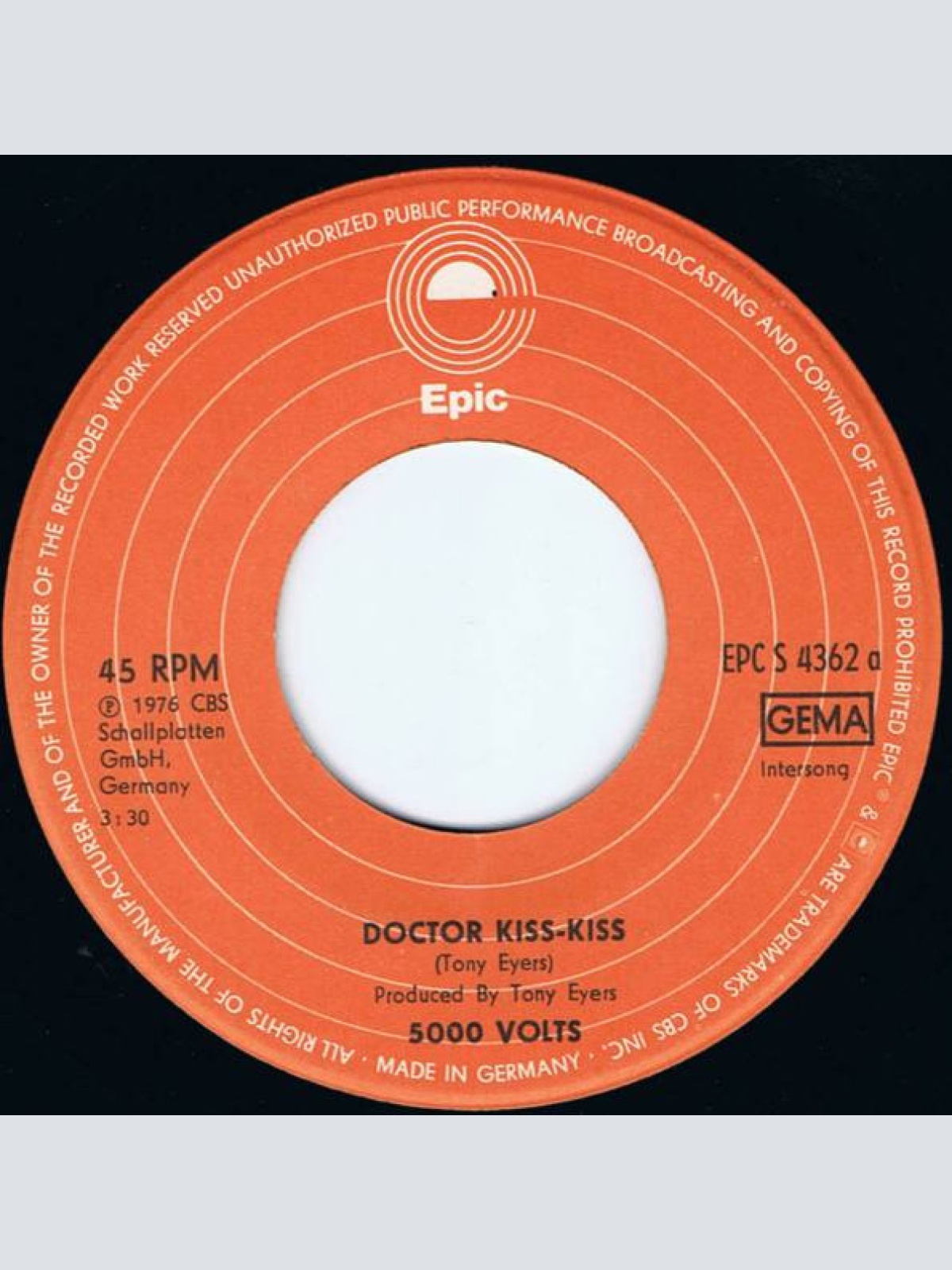 Vinyl / 5000 Volts - Doctor Kiss-Kiss