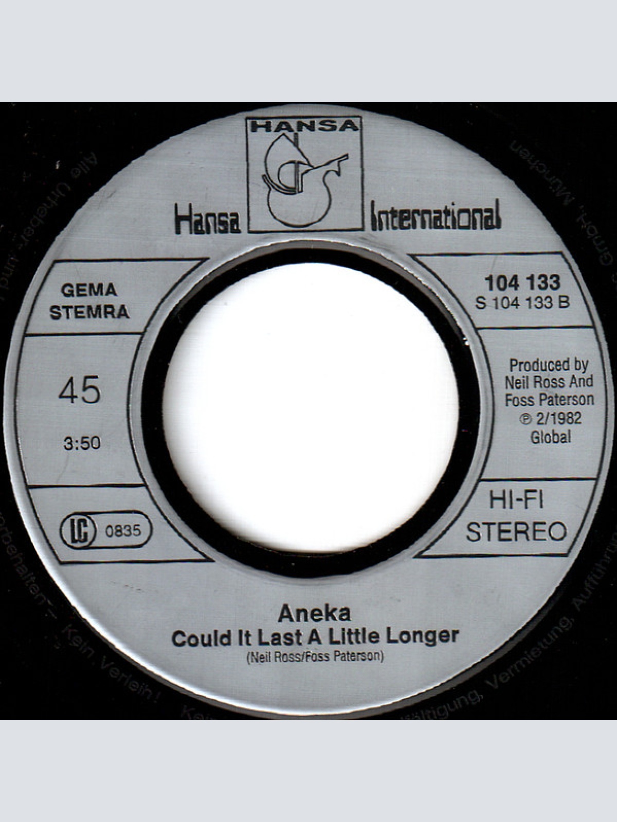 Vinyl / Aneka - Ooh Shooby Doo Doo Lang
