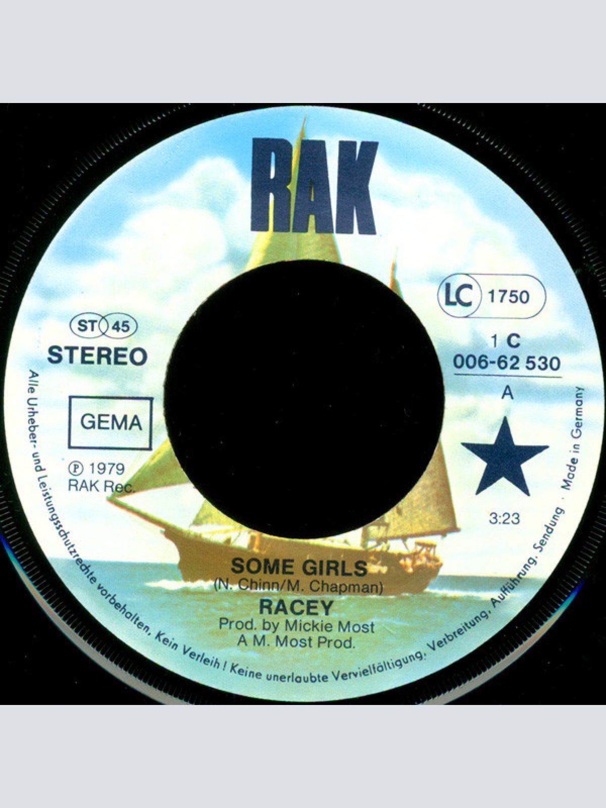 Vinyl / Racey - Some Girls